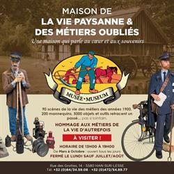 Maison de la Vie Paysanne & des Métiers Oubliés ASBL, Rochefort openingstijden