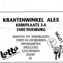 Krantenwinkel Alex, Tervuren openingstijden