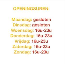 Frituur Bientje, Hemiksem openingstijden