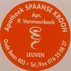 Apotheek Spaanse Kroon nv, Leuven openingstijden