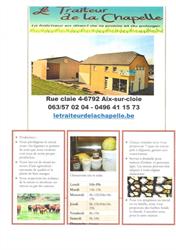 Traiteur de la Chapelle SPRL, Aubange openingstijden