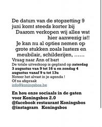 Koningsbos, Kasterlee openingstijden