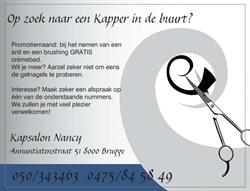Kapsalon Nancy, Brugge openingstijden