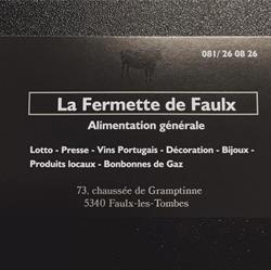 La Fermette de Faulx Sprl, Gesves openingstijden