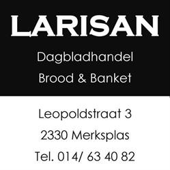 Larisan, Merksplas openingstijden