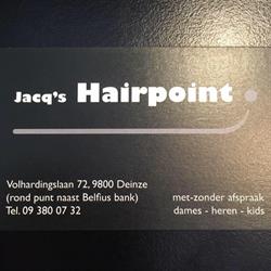 Jacq's Hairpoint - coiffeur, Deinze openingstijden