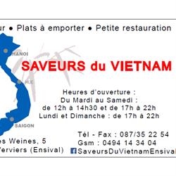 Saveurs du Vietnam, Verviers openingstijden