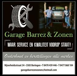 Garage Barrez & Zonen, Beringen openingstijden
