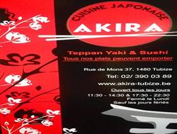 AKIRA CUISINE JAPONAISE, Tubeke openingstijden