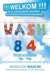 Wash 84, Grimbergen openingstijden