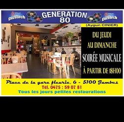 Génération 80, Namen openingstijden
