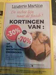 Lingerie Martine, Lommel openingstijden