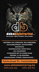 Debo belettering, Oostduinkerke openingstijden