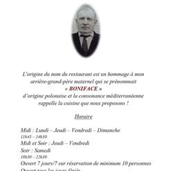 Le Bonifacio, Saint-Ghislain openingstijden