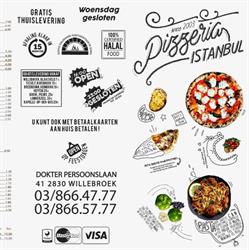 Pizzeria istanbul, Willebroek openingstijden