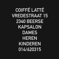 Coiffé latté & Beauty Salon, Beerse openingstijden
