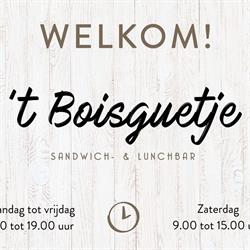 't Boisguetje, Beerse openingstijden