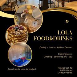 LoLa Food & Drinks, Menen openingstijden