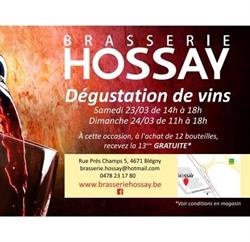 Brasserie Hossay, Barchon openingstijden