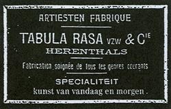 Kunstatelier Tabula Rasa vzw, Herentals openingstijden