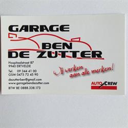 Garage Ben De Zutter, Ertvelde openingstijden