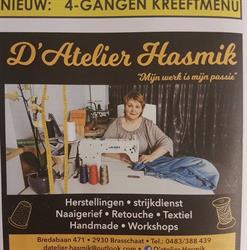 D'atelier Hasmik, Brasschaat openingstijden