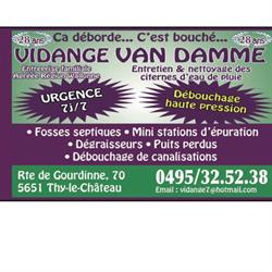 Vidange & débouchage Van Damme, Thy-le-Château openingstijden