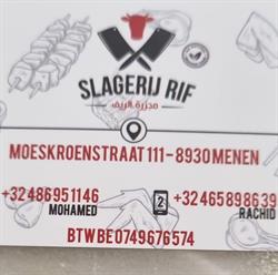 Slagerij rif, Menen openingstijden