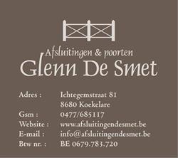 Afsluitingen Glenn De Smet, Koekelare openingstijden