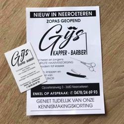 Kapper-barbier Gijs, Maaseik openingstijden