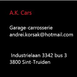 Carrosserie garage A.K. Cars, Sint-Truiden openingstijden