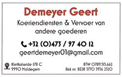 Taxi Geert Demeyer Kleit, Maldegem openingstijden