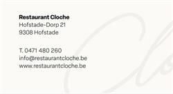 Restaurant Cloche, Hofstade openingstijden