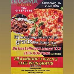 Zeugma eet huis, Olen openingstijden
